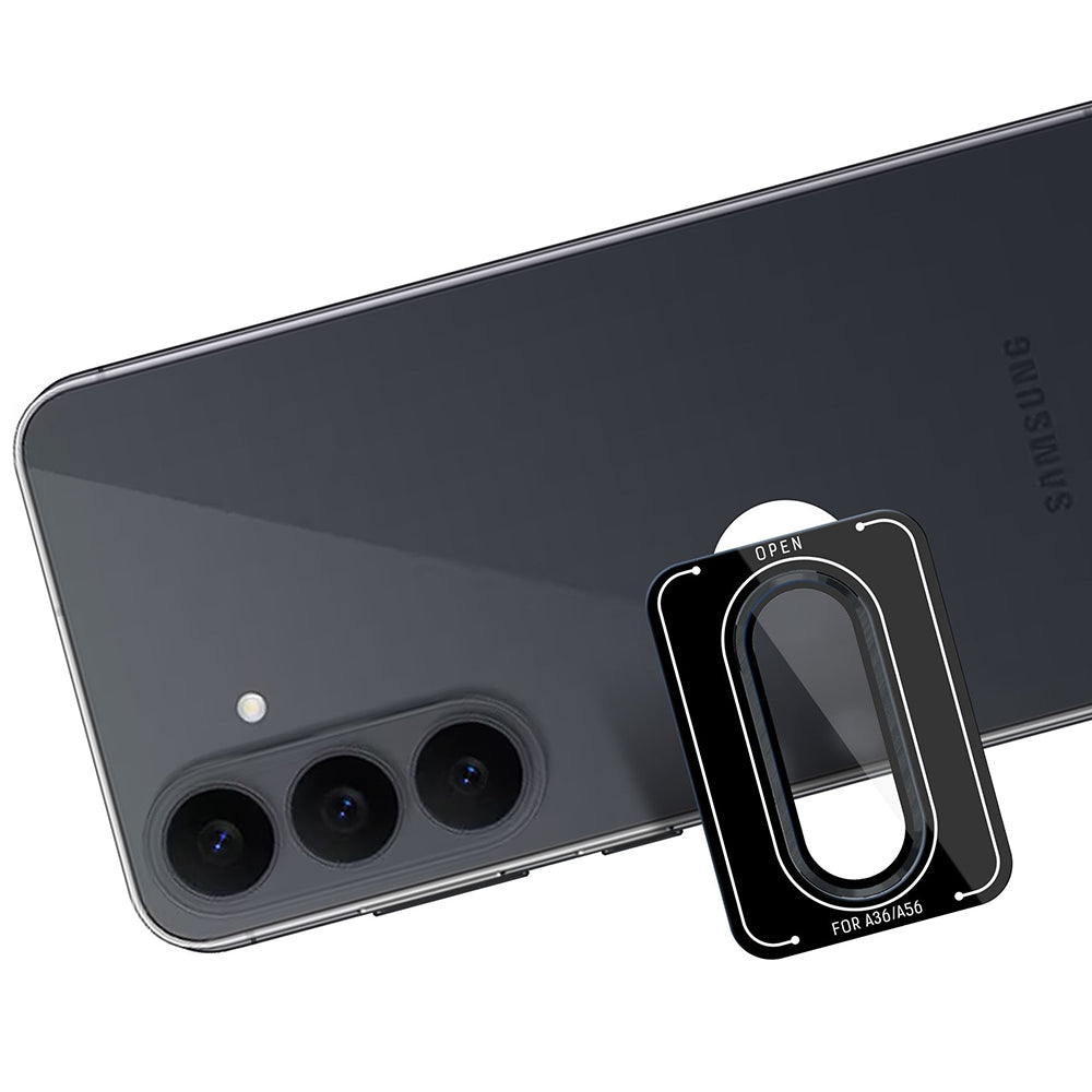 3MK Protection Pro Rear Camera Protective Film for Samsung Galaxy S26 FE S741, Tempered Glass, Black