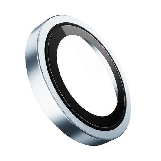 Blueo Metal Frame Rear Camera Protection Film for Apple iPhone 17, Tempered Glass, Blue