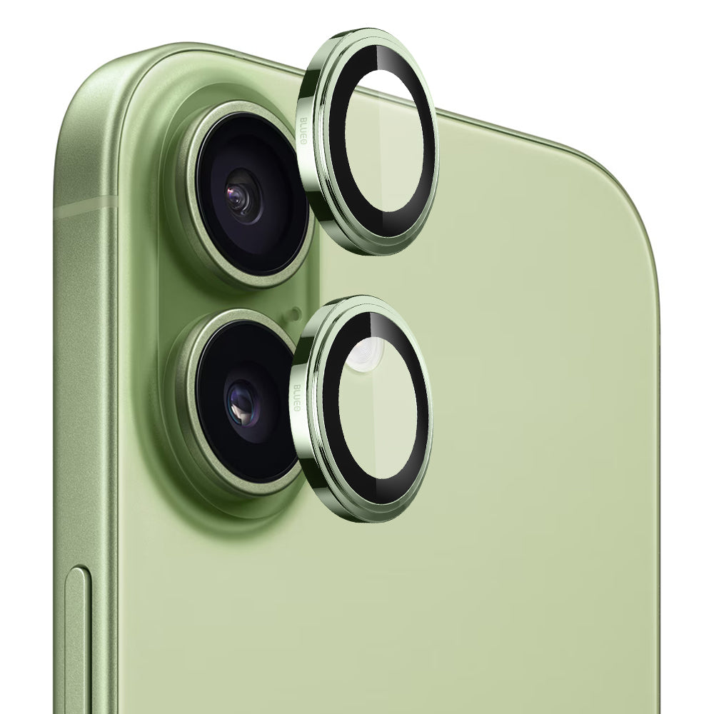 Blueo Sapphire Crystal Rear Camera Protection Film for Apple iPhone 17, Tempered Glass, Green