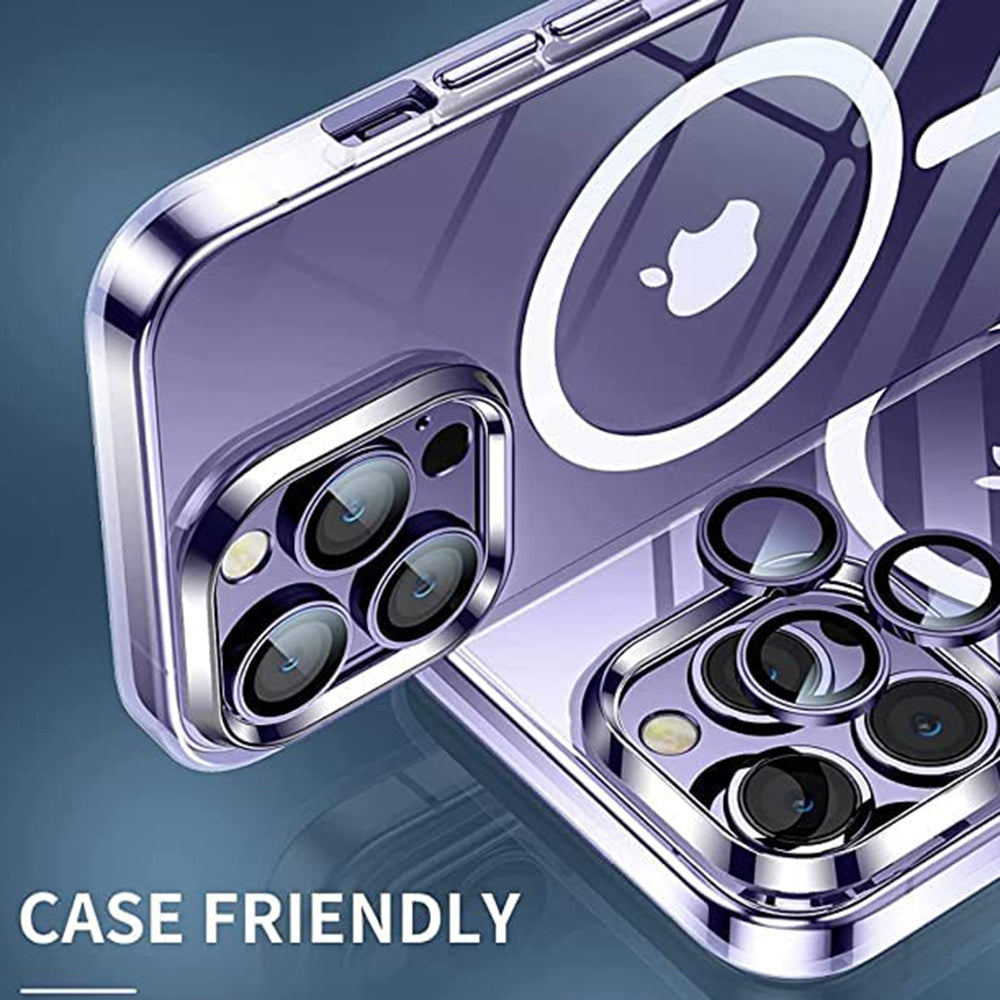 Lito S+ Rear Camera Protective Film for Apple iPhone 14 Pro, Tempered Glass, Purple