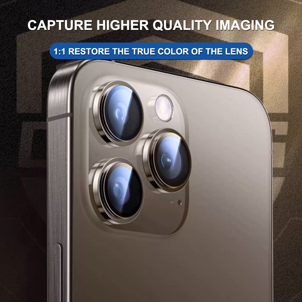 Rear Camera Protection Film Lito Titanium AR for Apple iPhone 17, Tempered Glass, Blue
