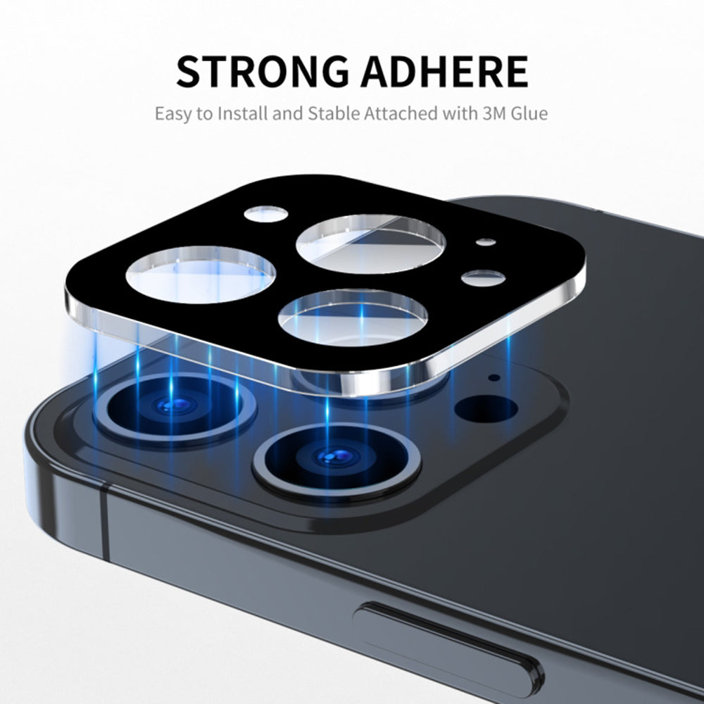Techsuit Rear Camera Protection Film for Apple iPhone 17 Pro, Tempered Glass, Black