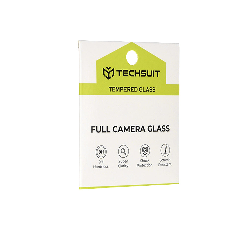Techsuit Rear Camera Protective Film for Oppo Reno16 F / Reno16 FS, Tempered Glass, Black