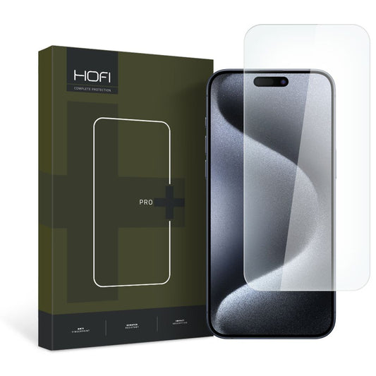 HOFI PRO+ Screen Protector for Apple iPhone 15, Glass Shielded, Full Glue, 2.5D