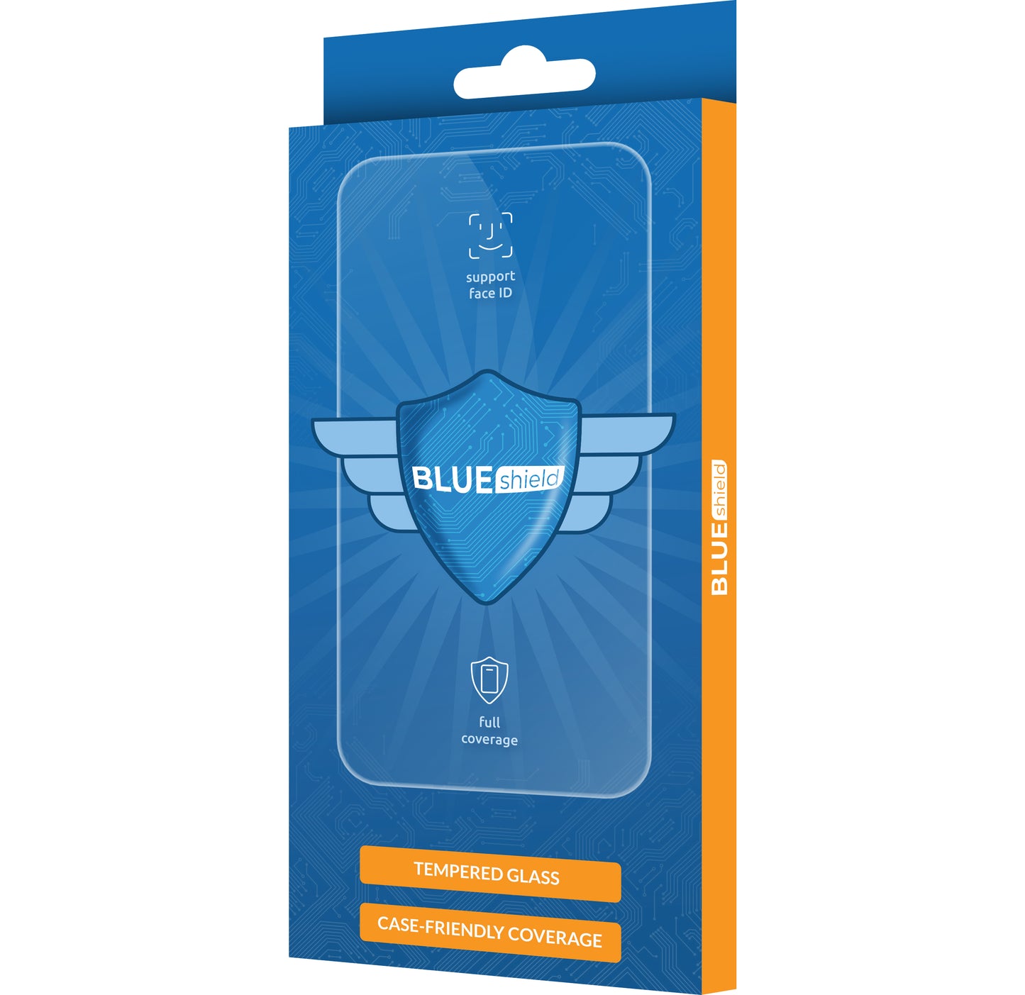Blue Shield Screen Protector for Xiaomi Redmi Note 14 Pro 5G, Tempered Glass, Edge Glue, Case Friendly, Black