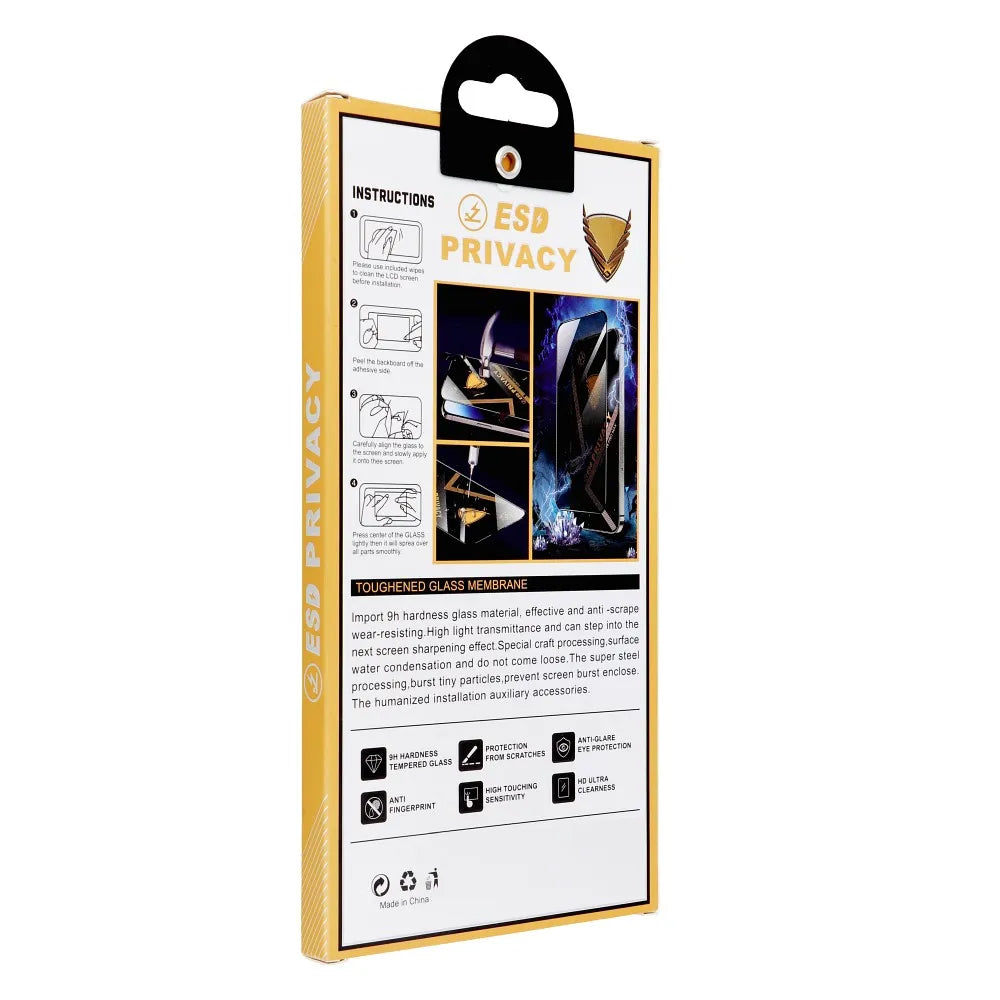 OG Premium Privacy Screen Protector for Apple iPhone 17 Pro, Tempered Glass, Full Glue