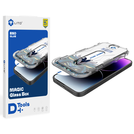 Lito Magic Glass Box D+ Tools Screen Protector for Apple iPhone 16 Pro, Tempered Glass, Full Glue