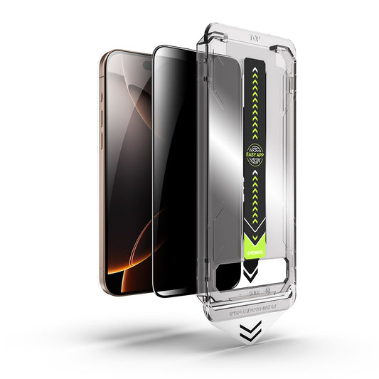 Privacy Screen Protector Techsuit TitanGlass for Apple iPhone 18 Pro Max, Tempered Glass, Full Glue