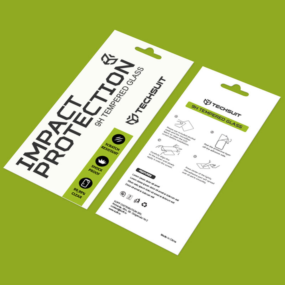 Techsuit Screen Protector for Xiaomi Poco F8 Ultra, Tempered Glass, Full Glue, 111D, Black