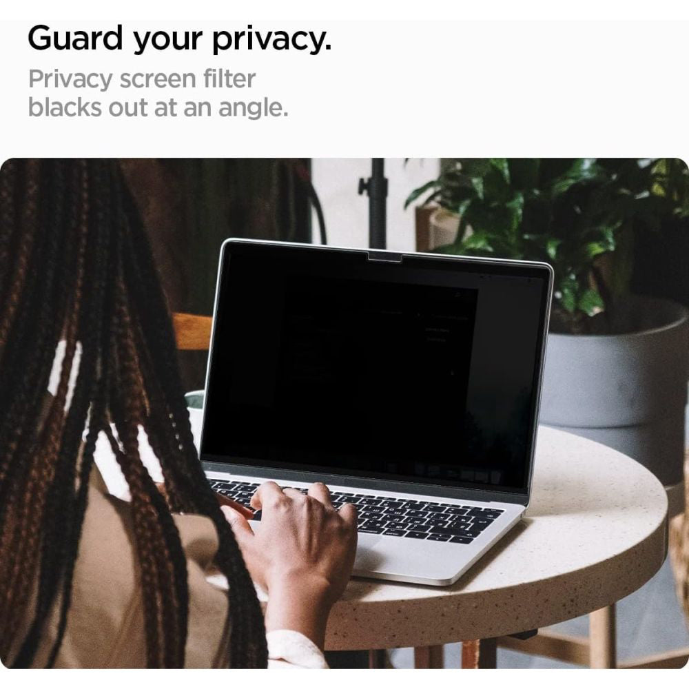 Spigen Safe View Magnetic Privacy Screen Protector for Apple MacBook Pro 14inch (2022) / (2024) / (2023) / (2021), Plastic AFL06158