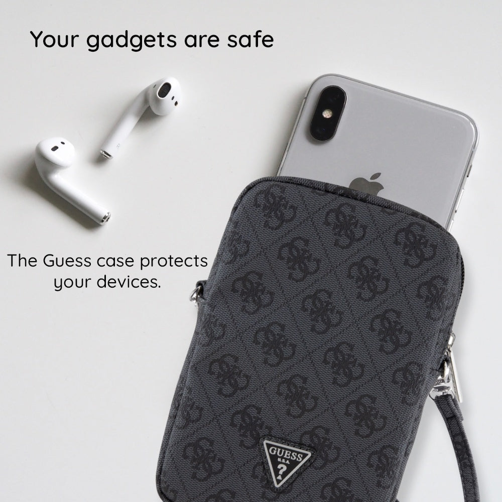 Universal Phone Bag, Guess, Triangle 4G, Black