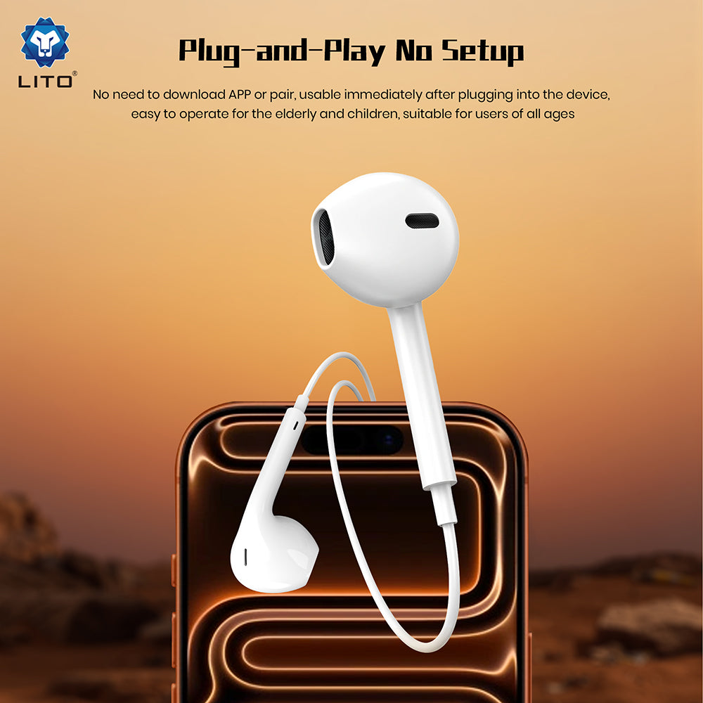Handsfree 3.5mm Lito LF01A, White