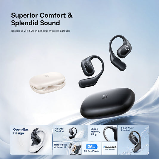Handsfree Bluetooth Baseus Eli 2i Fit, TWS, Black A0102604