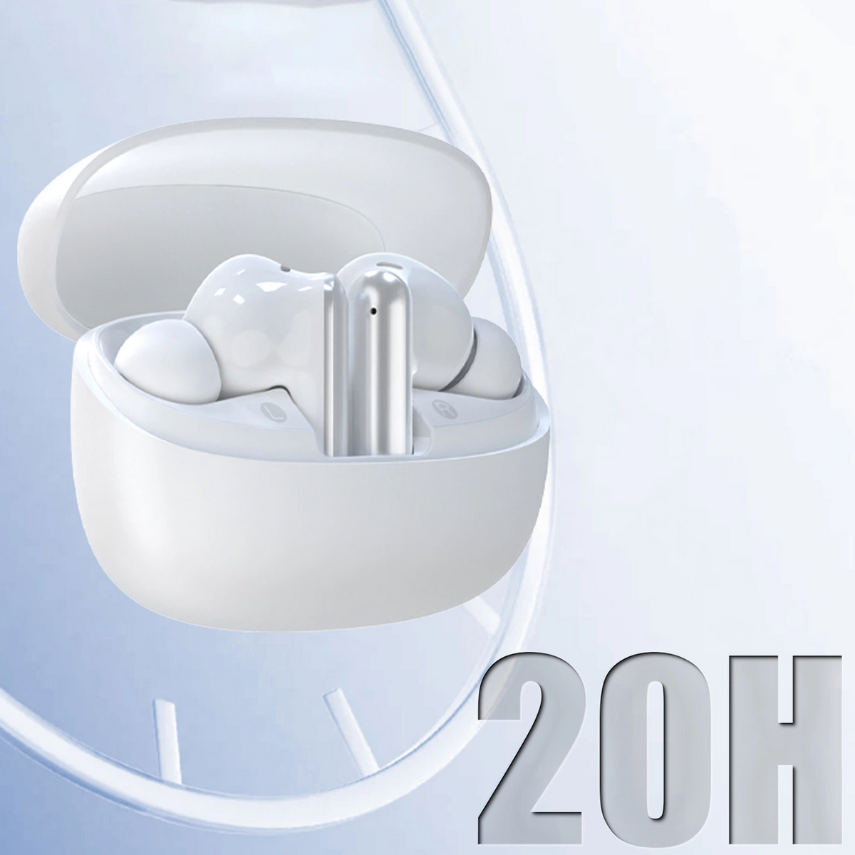 Bluetooth Handsfree Dudao U21, TWS, ANC, White