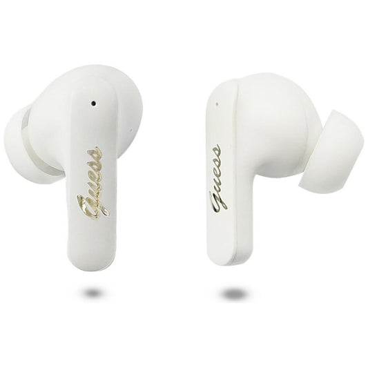Handsfree Bluetooth Guess Script Metal Logo, TWS, White