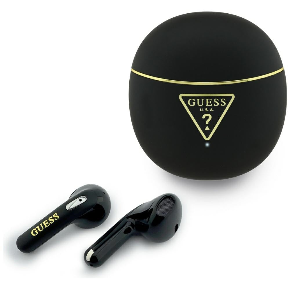 Handsfree Bluetooth Guess Script Print, TWS, Black