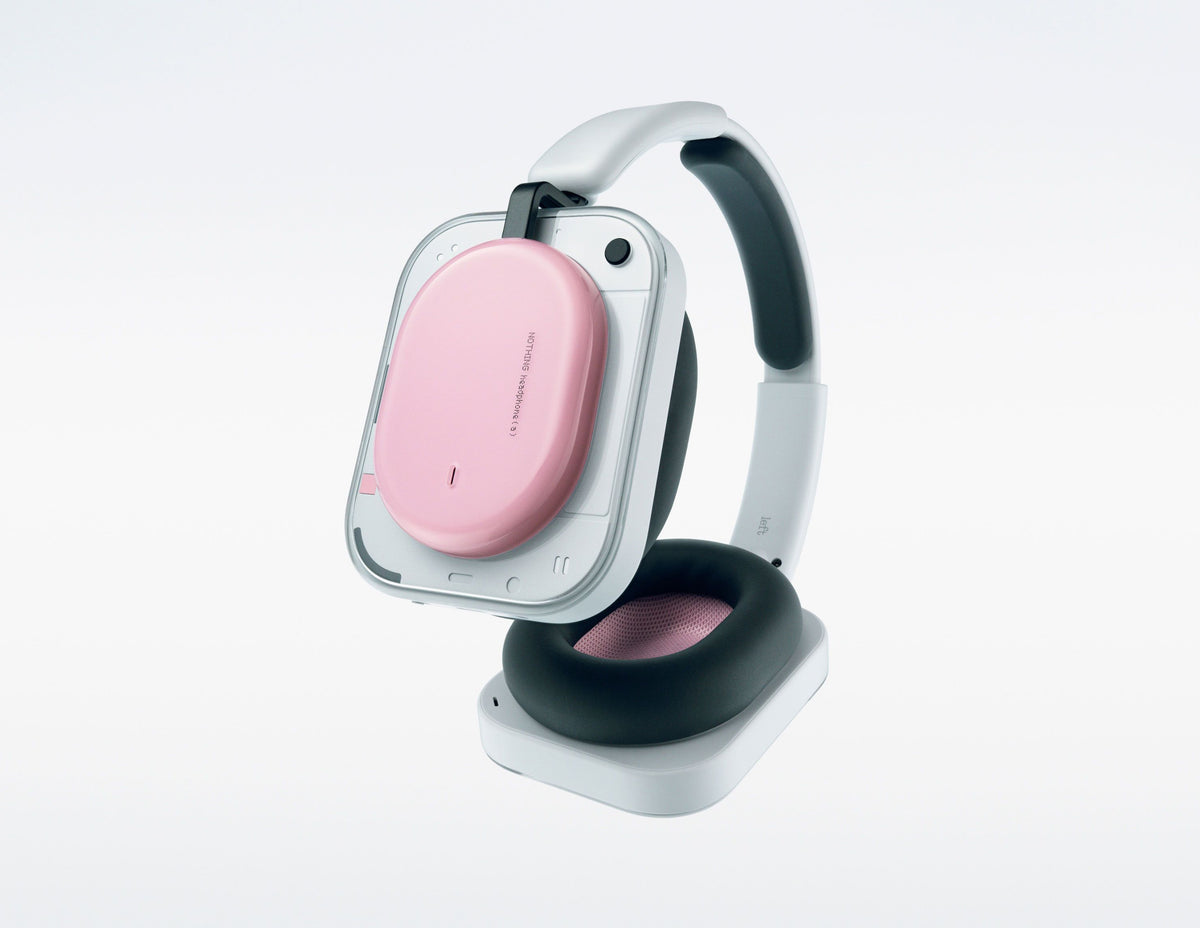 Handsfree Bluetooth Nothing Headphone (a), MultiPoint, A2DP, ANC, Pink