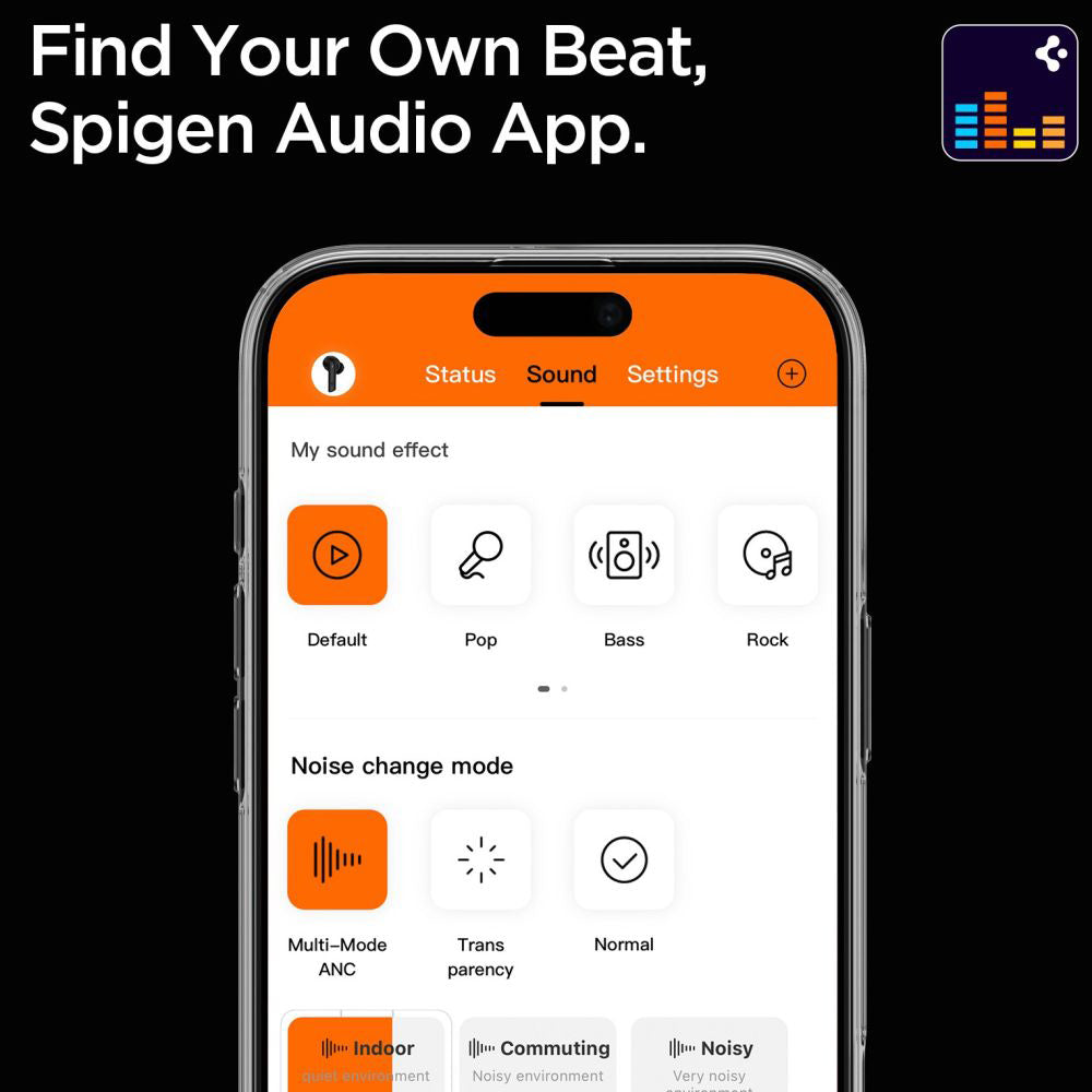 Handsfree Bluetooth Spigen SA2401, TWS, ANC, Black ASD07887
