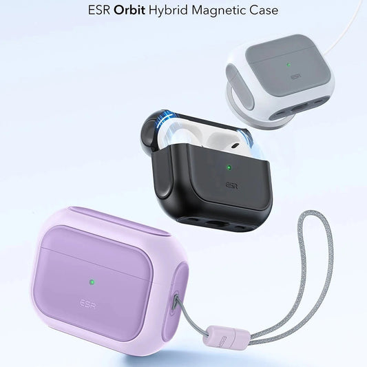 ESR Orbit Hybrid Case for Apple AirPods Pro 3, Purple