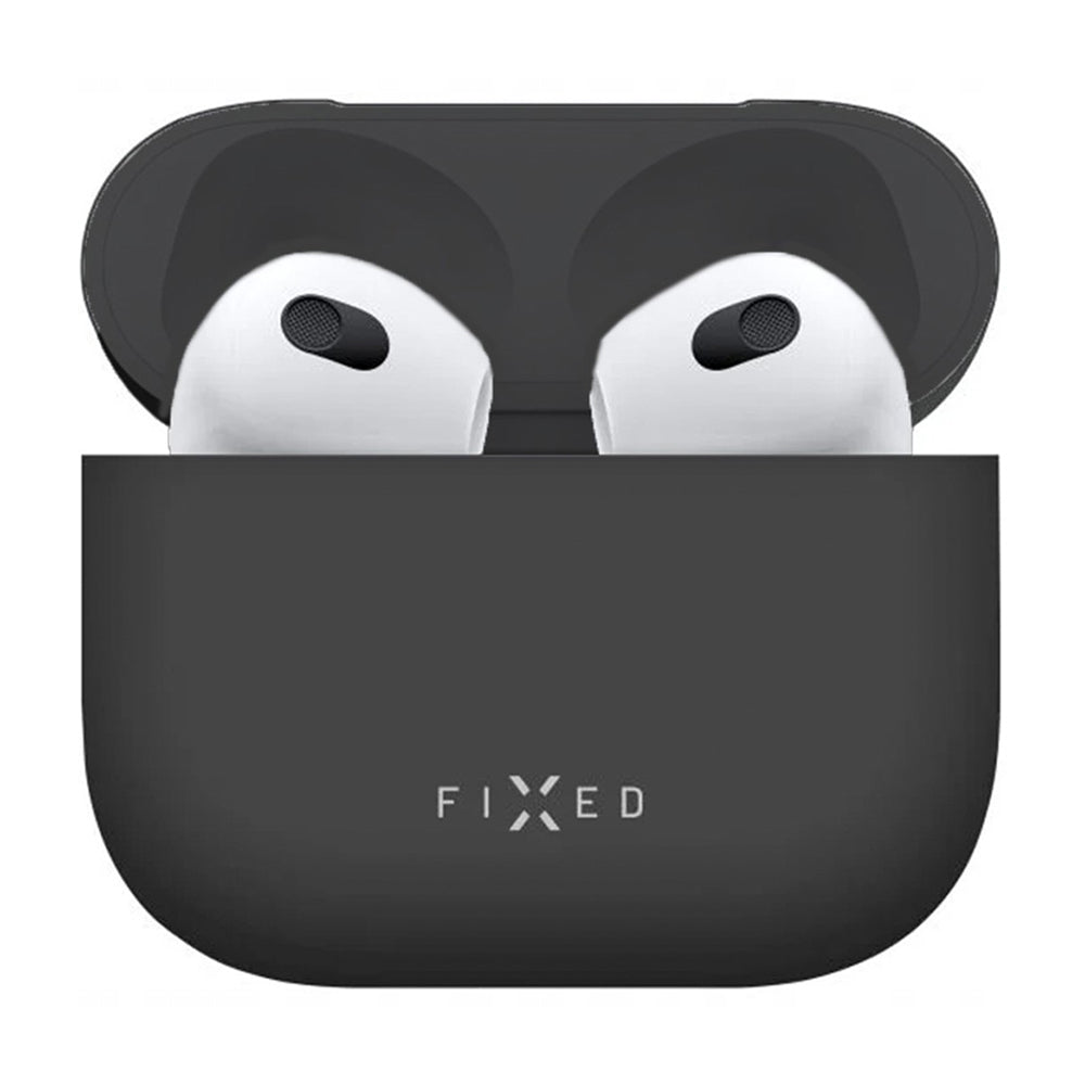 Fixed Silky Case for Apple AirPods 4, Black