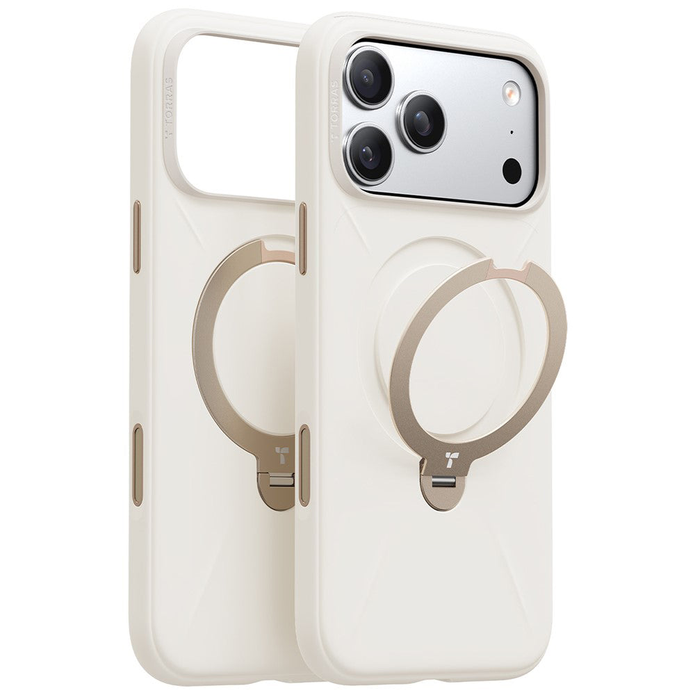 MagSafe Case for Apple iPhone 17 Pro, Torras, QPRO Silicone, White