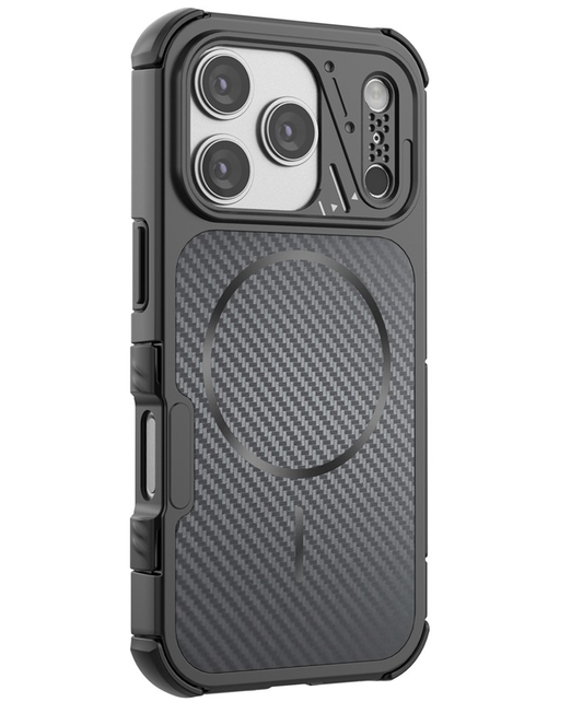 MagSafe Case for Apple iPhone 18 Pro Max / 17 Pro Max, OEM, Carbon and Corner Protection, Black