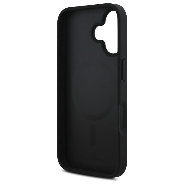 MagSafe Case for Apple iPhone 16, Karl Lagerfeld, Karl's Head, Black