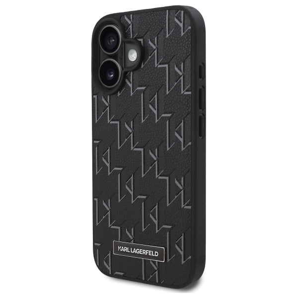 MagSafe Case for Apple iPhone 16 Plus, Karl Lagerfeld, Hot Stamp, Black