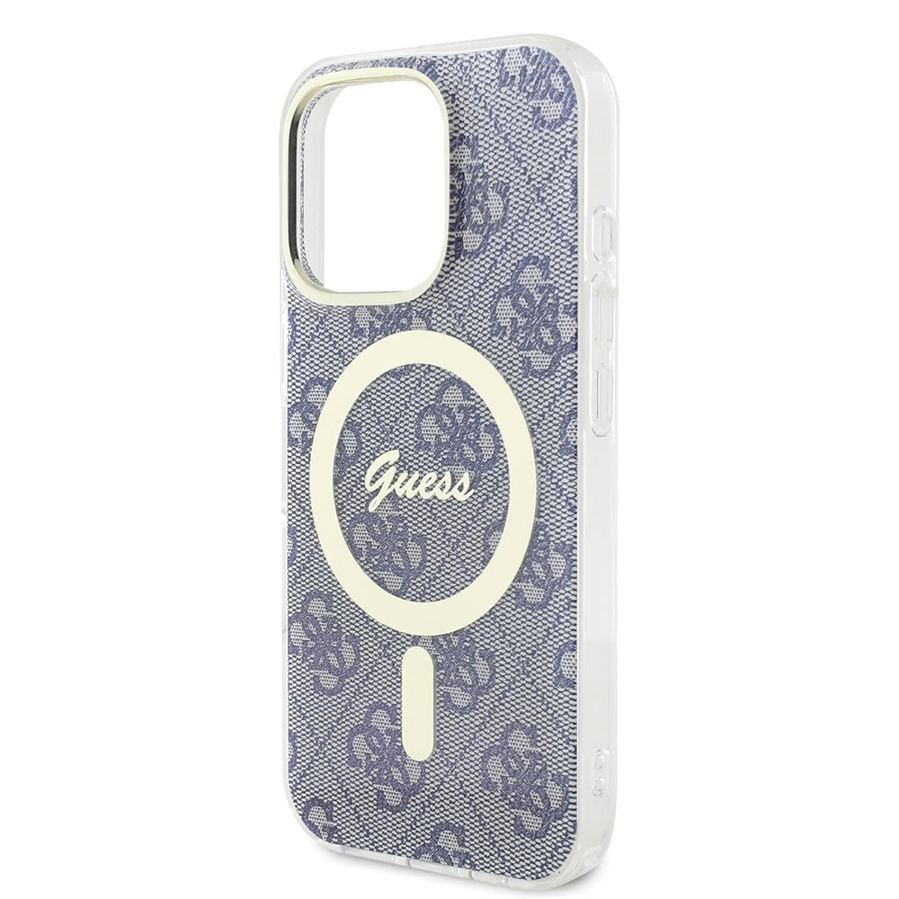 MagSafe Case for Apple iPhone 16 Pro, Guess, IML 4G, Blue