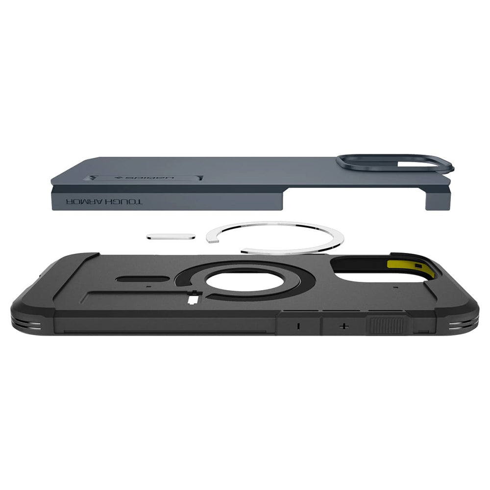 MagSafe Case for Apple iPhone 16 Pro, Spigen, Tough Armor, Blue ACS08147