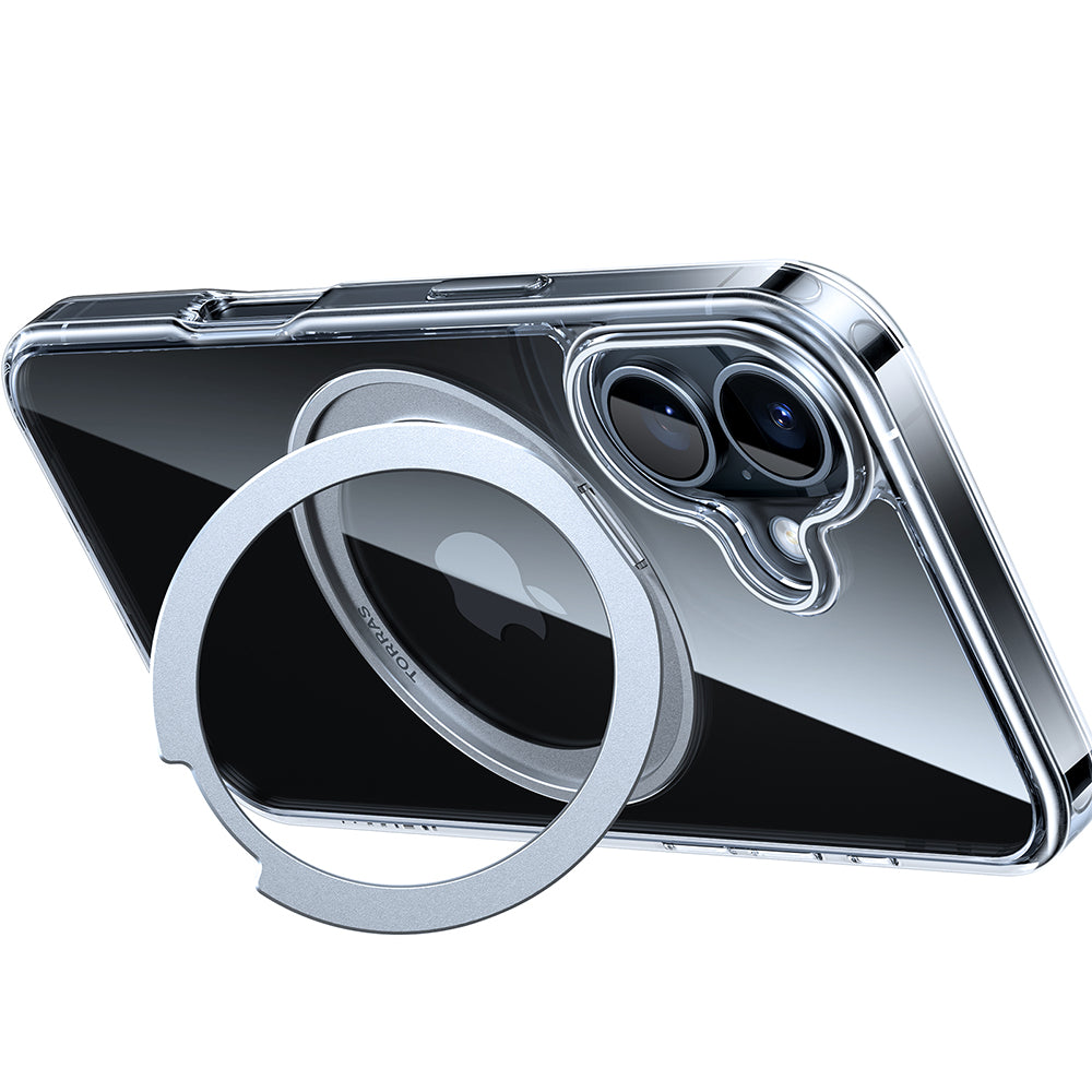 MagSafe Case for Apple iPhone 16, Torras, Ostand Pro, Transparent