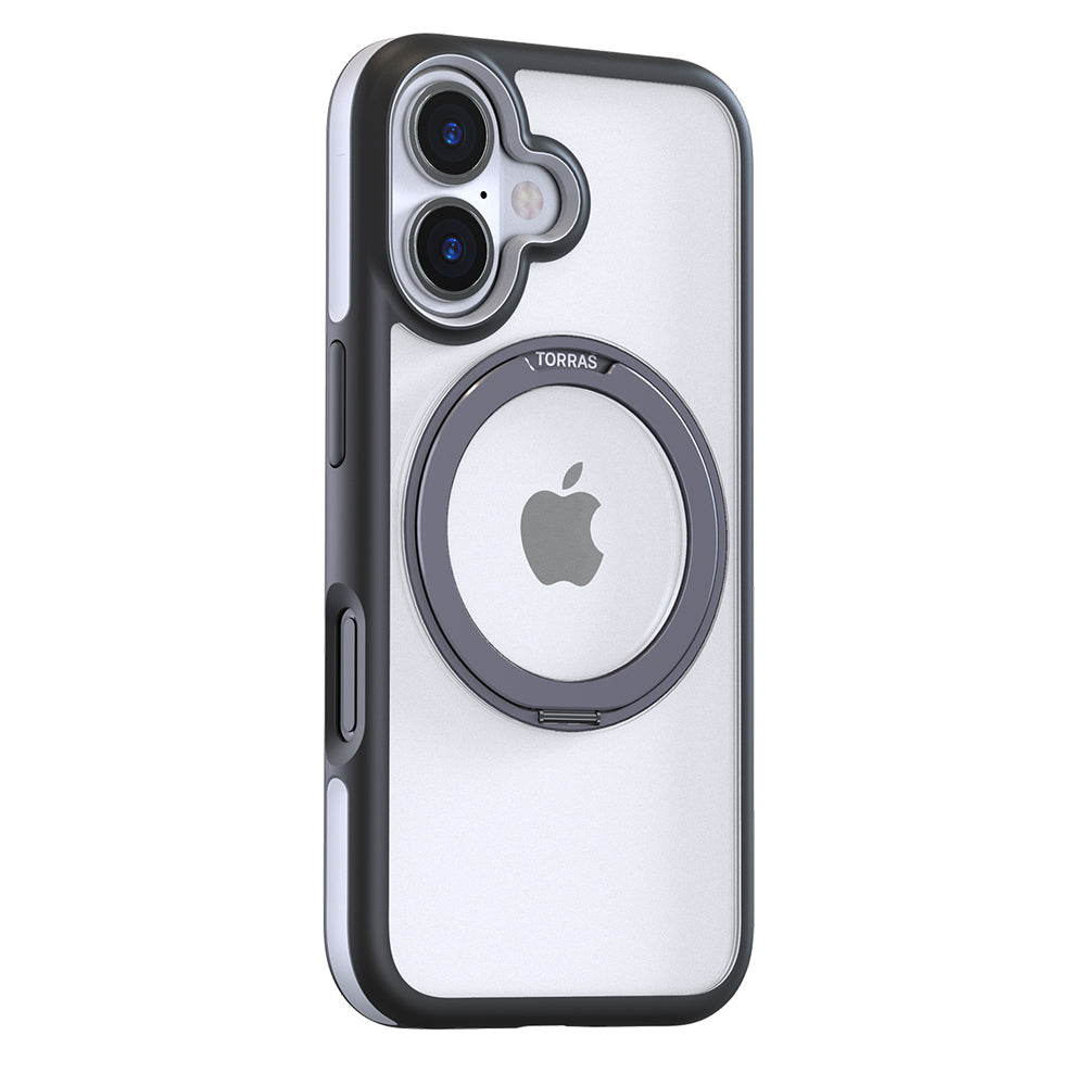 MagSafe Case for Apple iPhone 16, Torras, Ostand R Fusion, Black