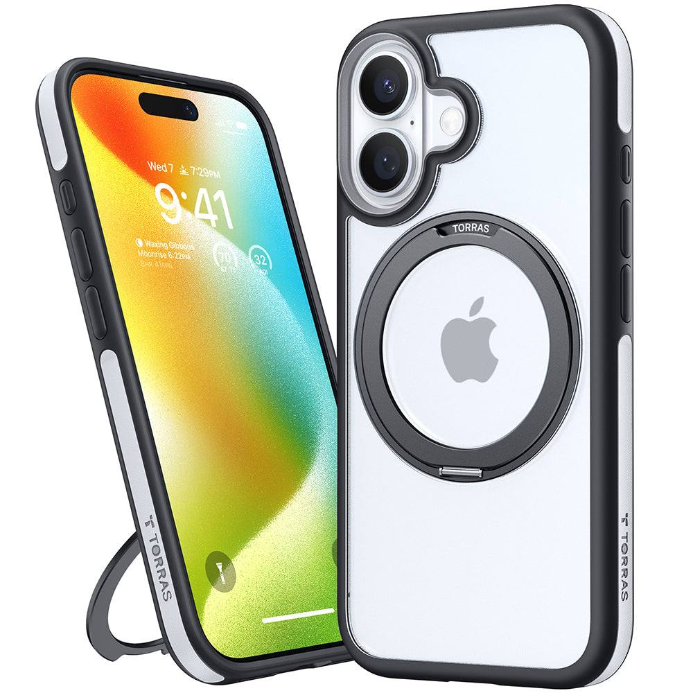 MagSafe Case for Apple iPhone 16, Torras, Ostand R Fusion, Black