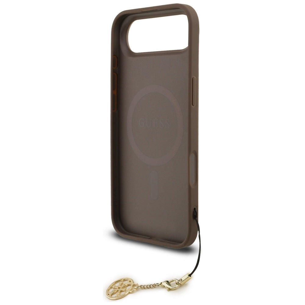 MagSafe Case for Apple iPhone 17 Air, Guess, 4G Charm Cradle, Brown