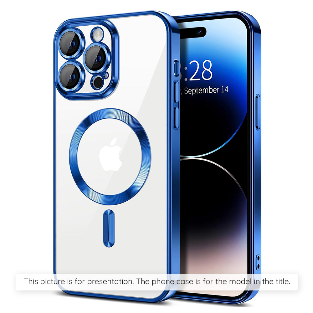 MagSafe Case for Apple iPhone 17 Air, Techsuit, Luxury Crystal, Dark Blue
