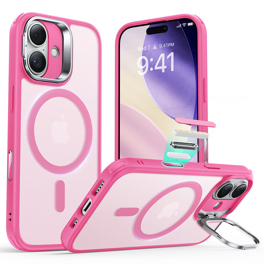 MagSafe Case for Apple iPhone 17, ESR, Classic Hybrid Kickstand, Satin Pink