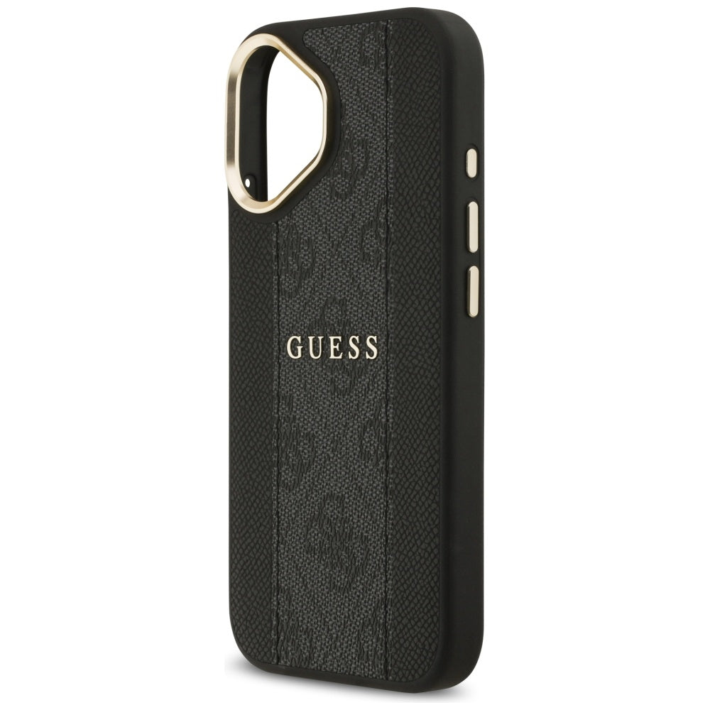 MagSafe Case for Apple iPhone 17, Guess, 4G Stripe, Black