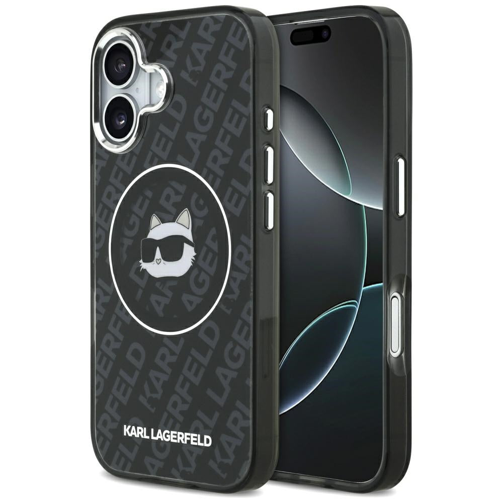MagSafe Case for Apple iPhone 17, Karl Lagerfeld, IML Choupette's Head, Black