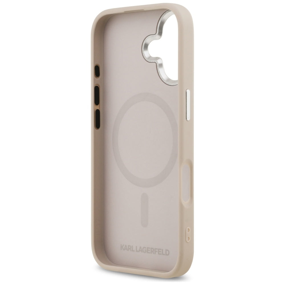 MagSafe Case for Apple iPhone 17, Karl Lagerfeld, Karl & Choupette Pins, Pink