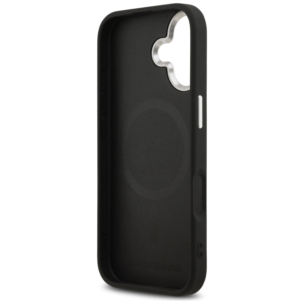 MagSafe Case for Apple iPhone 17, Karl Lagerfeld, Karl Pin, Black