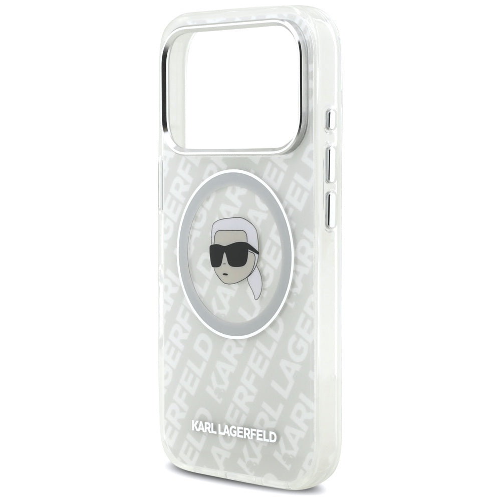 MagSafe Case for Apple iPhone 17 Pro, Karl Lagerfeld, IML Karl's Head, Grey