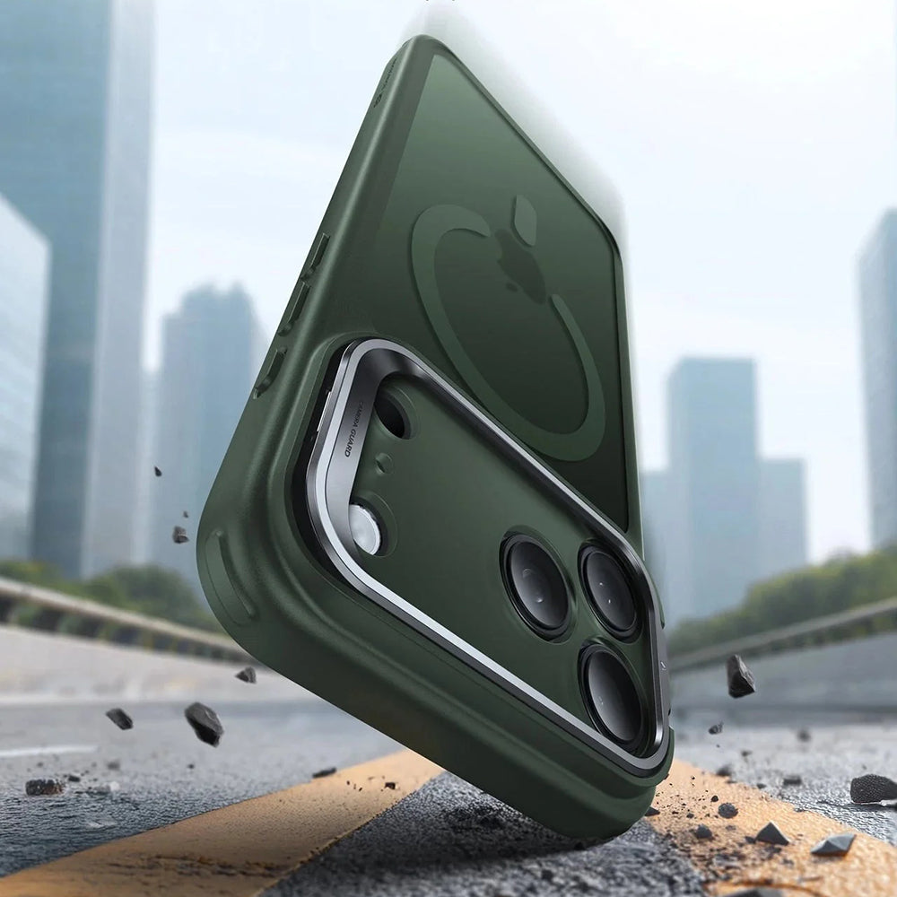 MagSafe Case for Apple iPhone 17 Pro Max, ESR, Classic Hybrid Kickstand, Satin Green