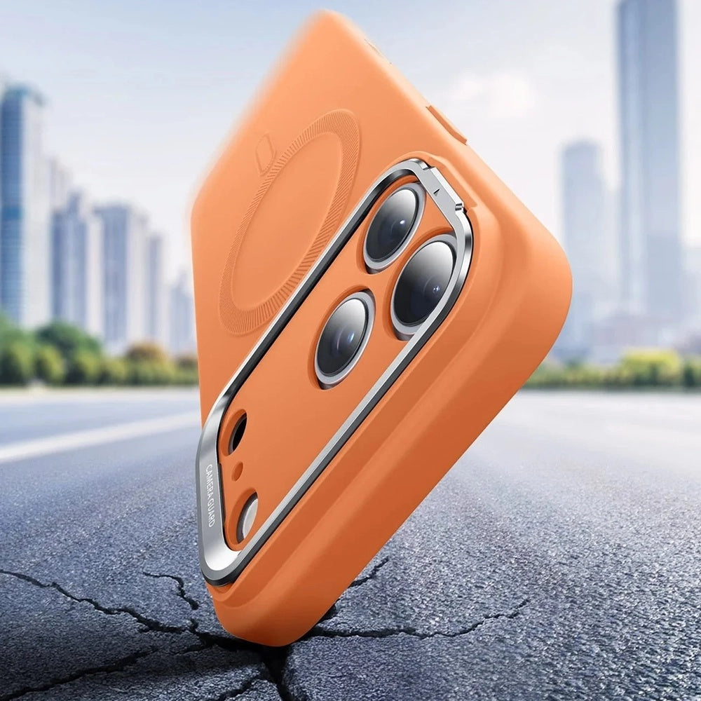 MagSafe Case for Apple iPhone 17 Pro Max, ESR, Cloud Soft Kickstand, Orange