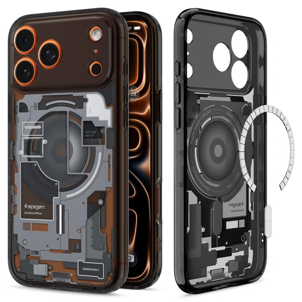 MagSafe Case for Apple iPhone 17 Pro Max, Spigen, Ultra Hybrid Zero One, Black ACS10289