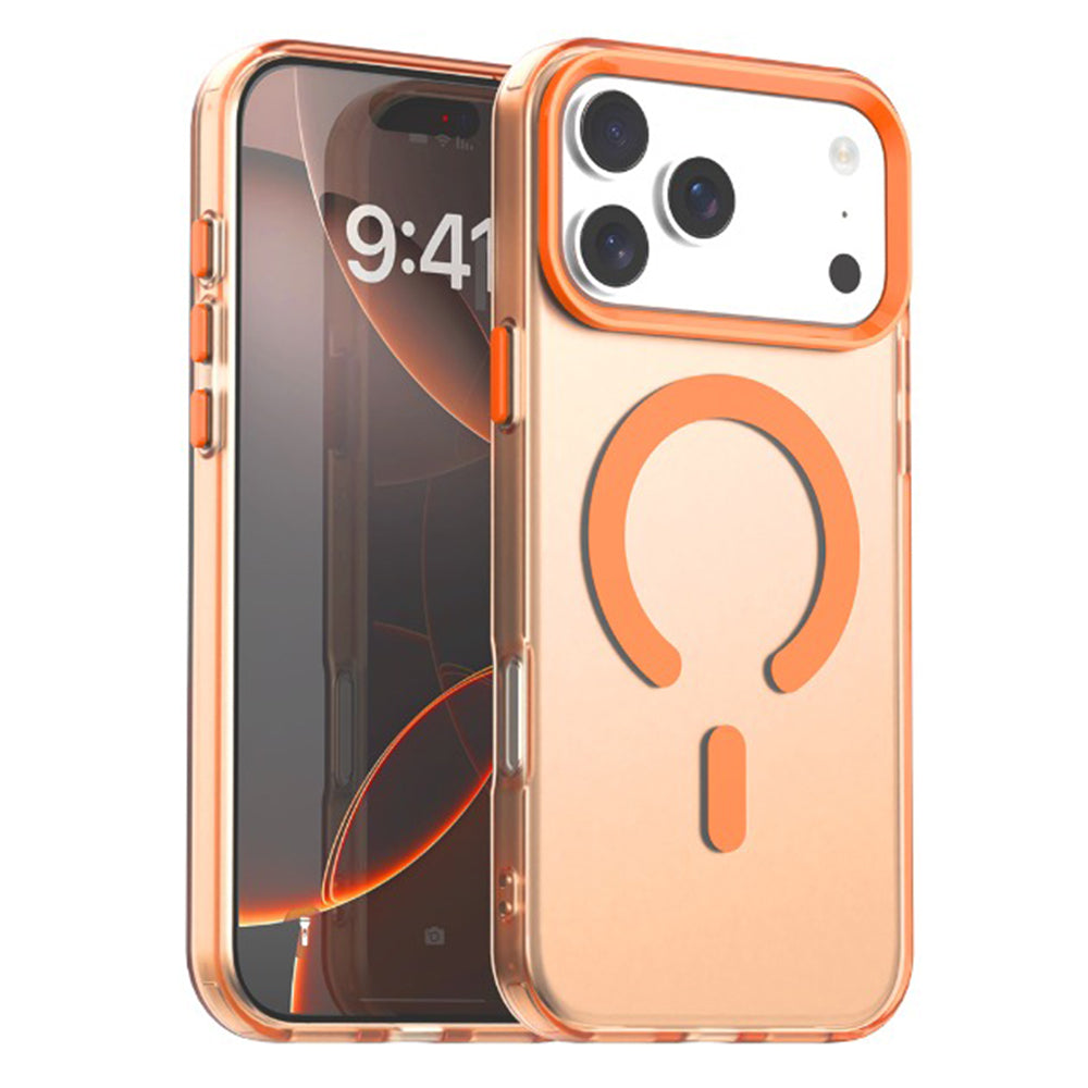 MagSafe Case for Apple iPhone 17 Pro Max, Techsuit, CandyCase, Orange