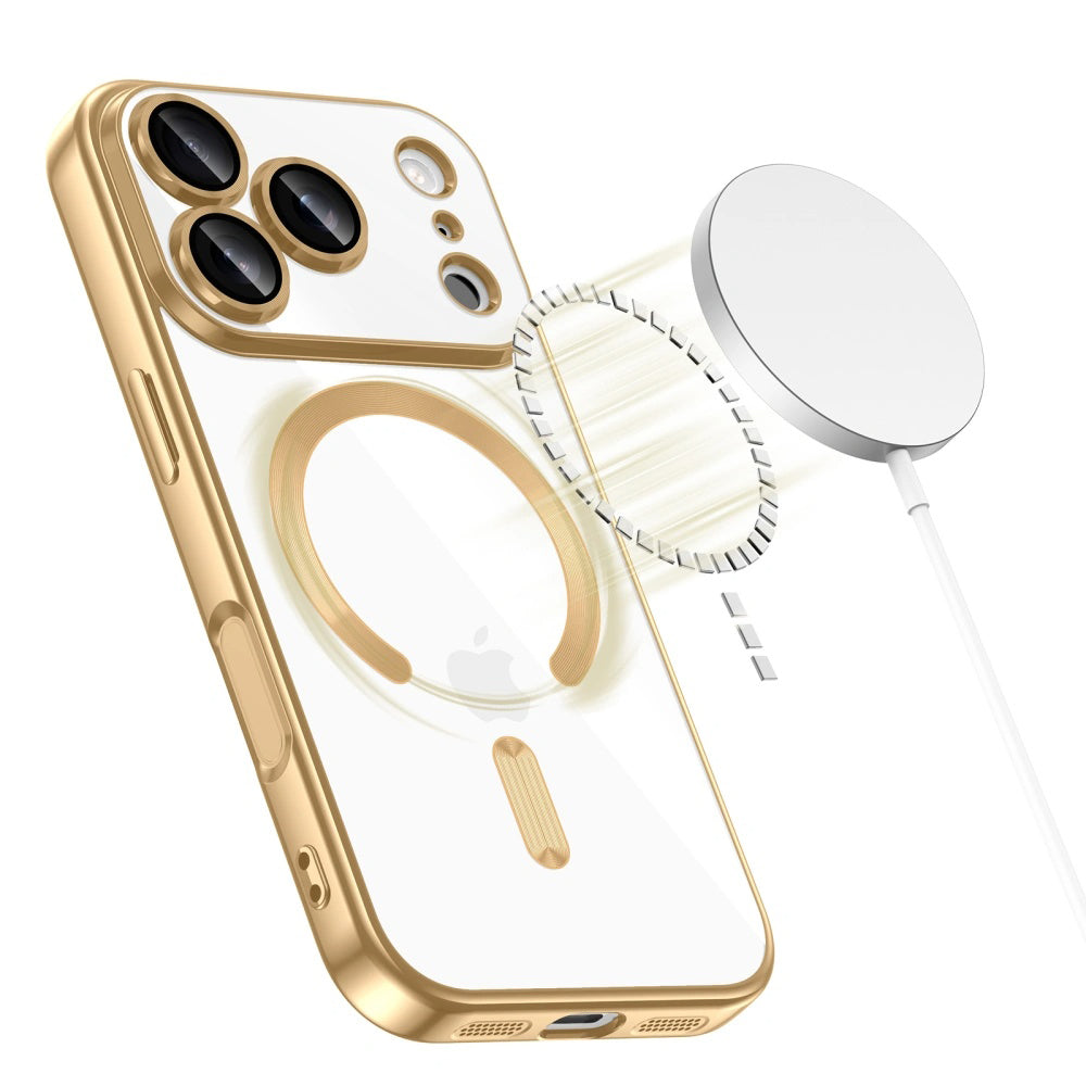 MagSafe Case for Apple iPhone 17 Pro, Techsuit, Luxury Crystal, Black