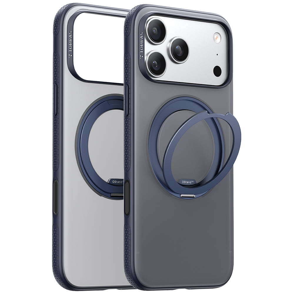 MagSafe Case for Apple iPhone 17 Pro, Torras, Ostand R Fitness, Navy Blue