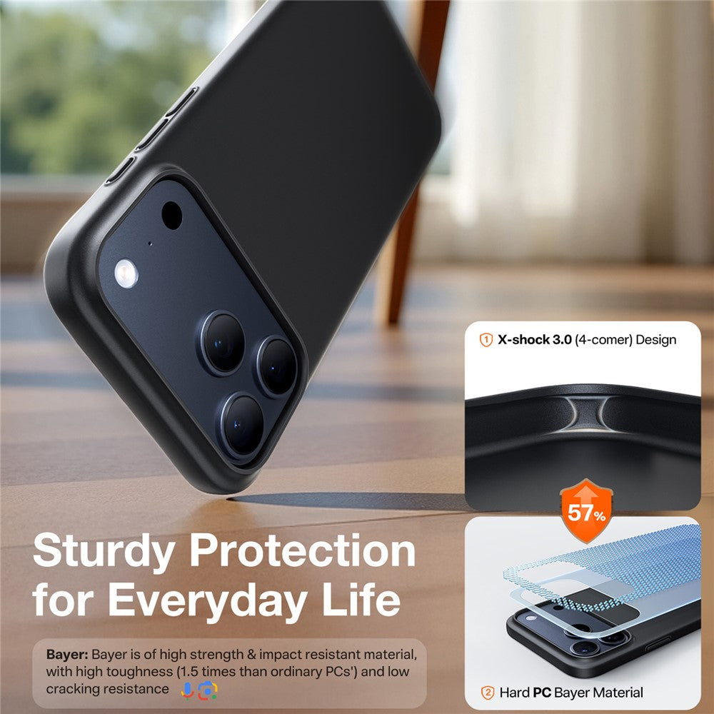 MagSafe Case for Apple iPhone 17 Pro, Torras, SlimFit, Black