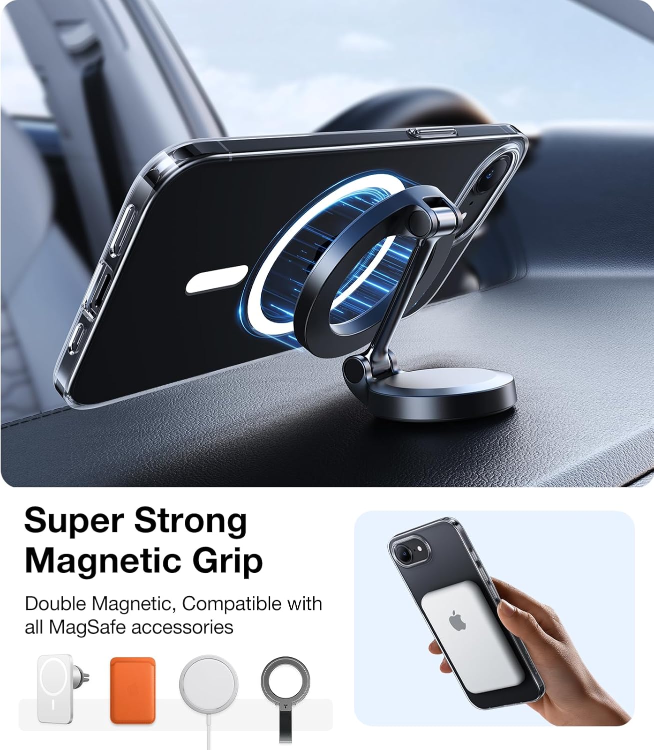 MagSafe Case for Apple iPhone 17 Pro, Torras, SlimFit, Transparent