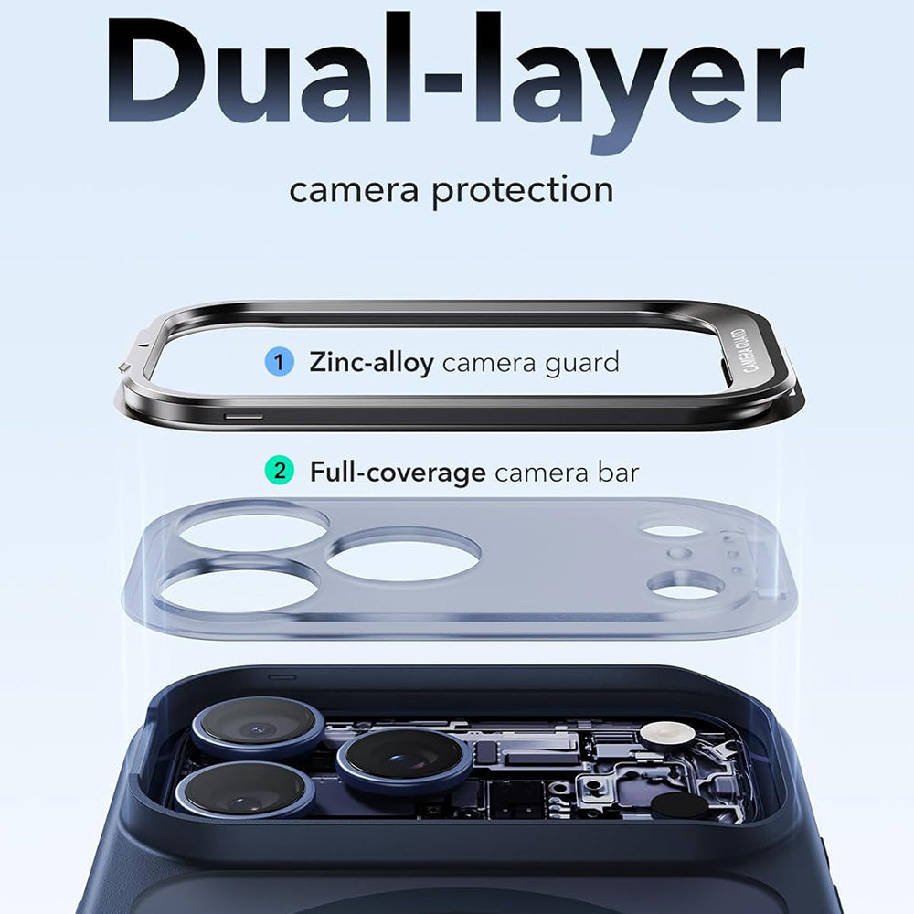MagSafe Case for Apple iPhone 18 Pro / 17 Pro, ESR, Classic Hybrid Kickstand, Satin Blue